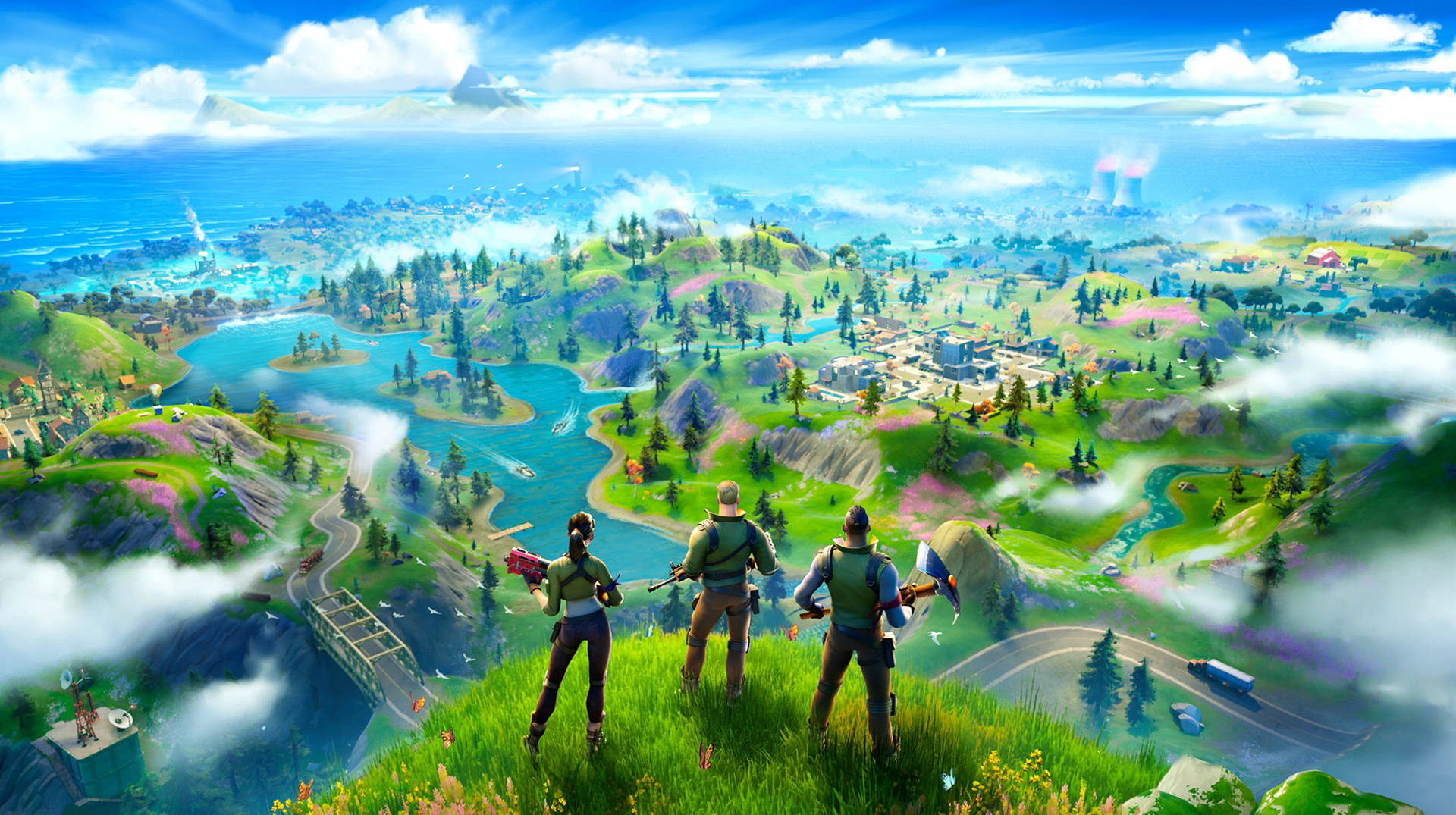 Fortnite Battle Royale Επιτραπέζιος Χάρτης Παιχνιδιού Ταπετσαρία