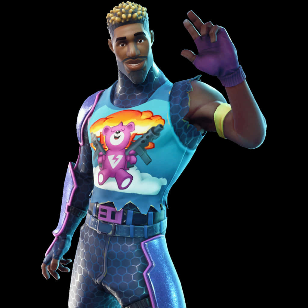 Χαρακτήρας Fortnite Χαιρετάει Ταπετσαρία