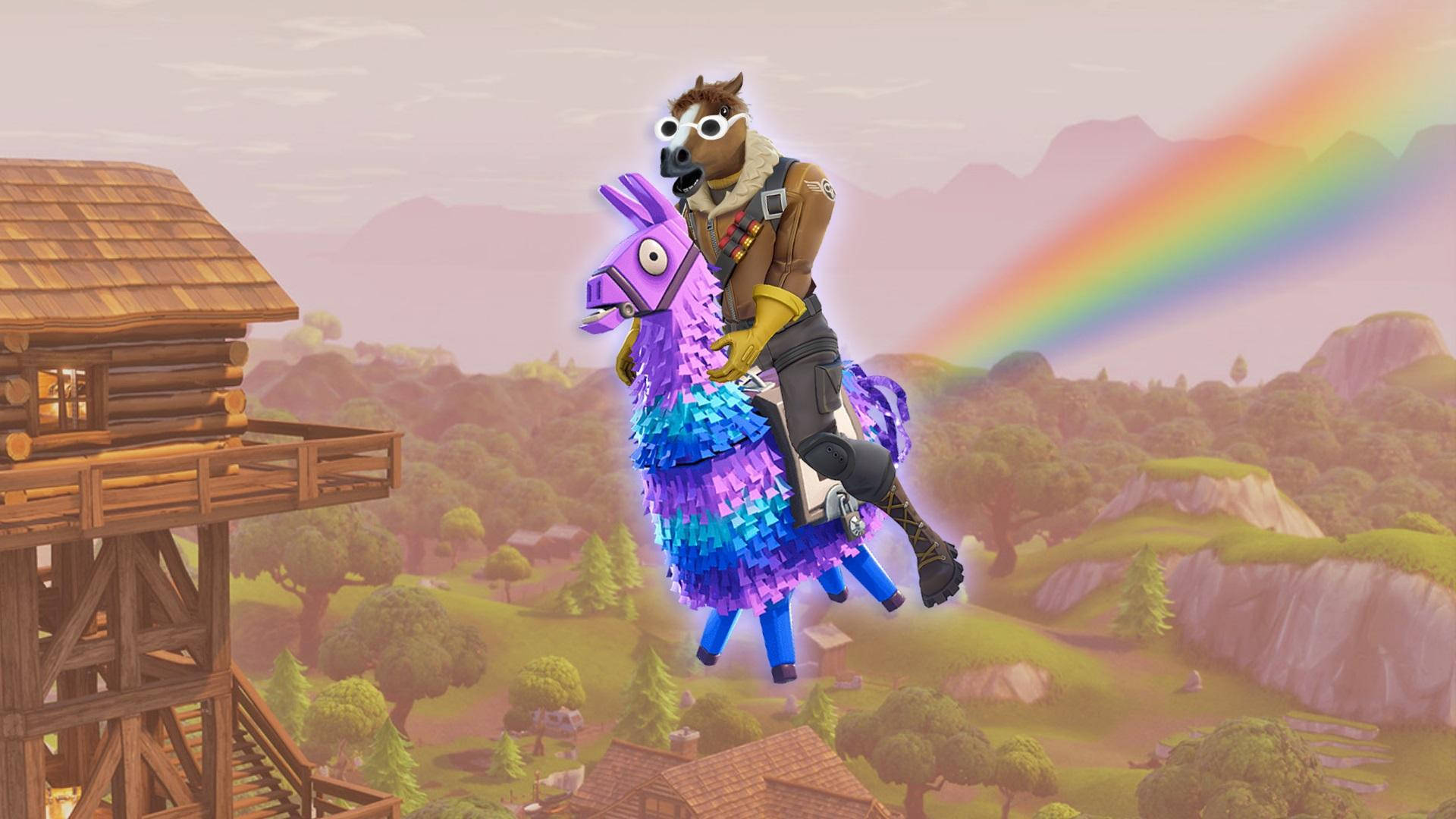 Fortnite Meme Πόνι Ιππασία Ταπετσαρία