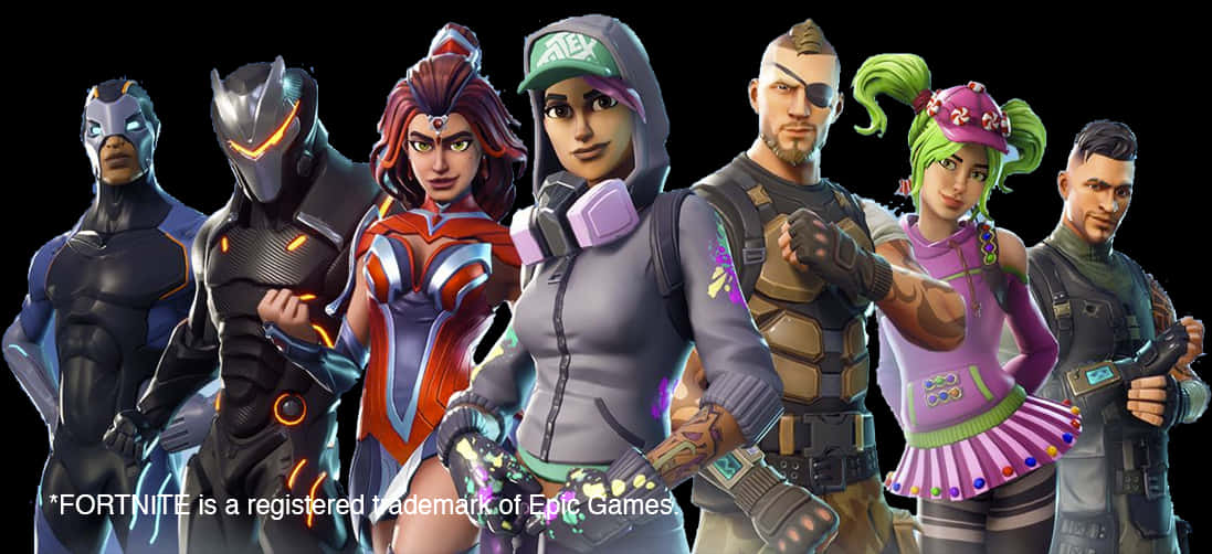 Πλήθος Χαρακτήρων Fortnite Ταπετσαρία