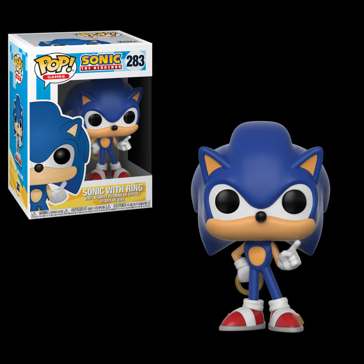 Funko Pop Sonic με Δαχτυλίδι Φιγούρα Ταπετσαρία