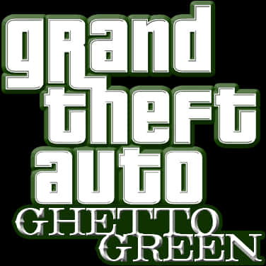 G T A Ghetto Green Λογότυπο Ταπετσαρία