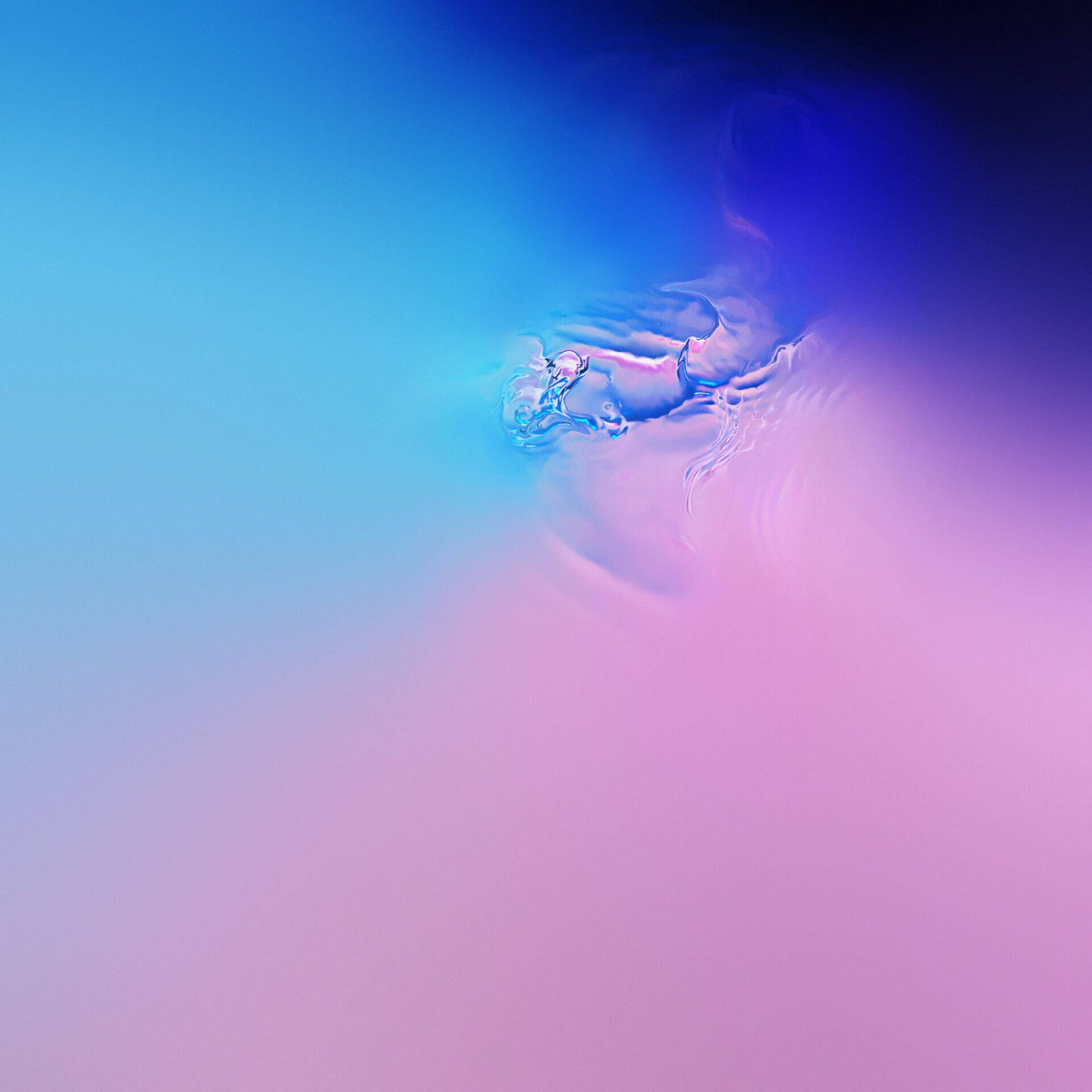 Galaxy S10 Ροζ και Μπλε Νερό Ταπετσαρία