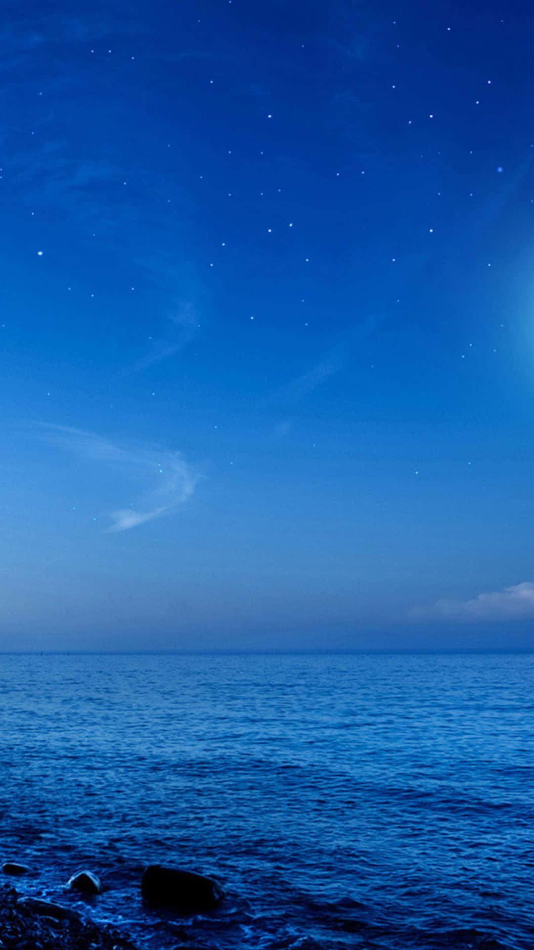 Galaxy S5 Μπλε Ωκεανός Έναστρος Ουρανός Ταπετσαρία