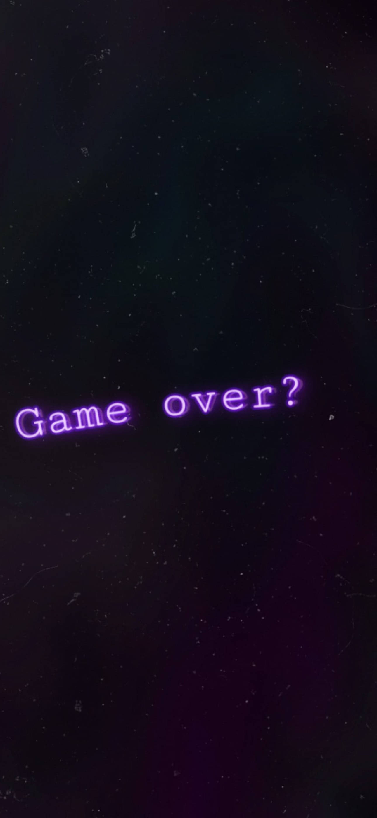 Game Over Μαύρη και Μωβ Αισθητική Ταπετσαρία