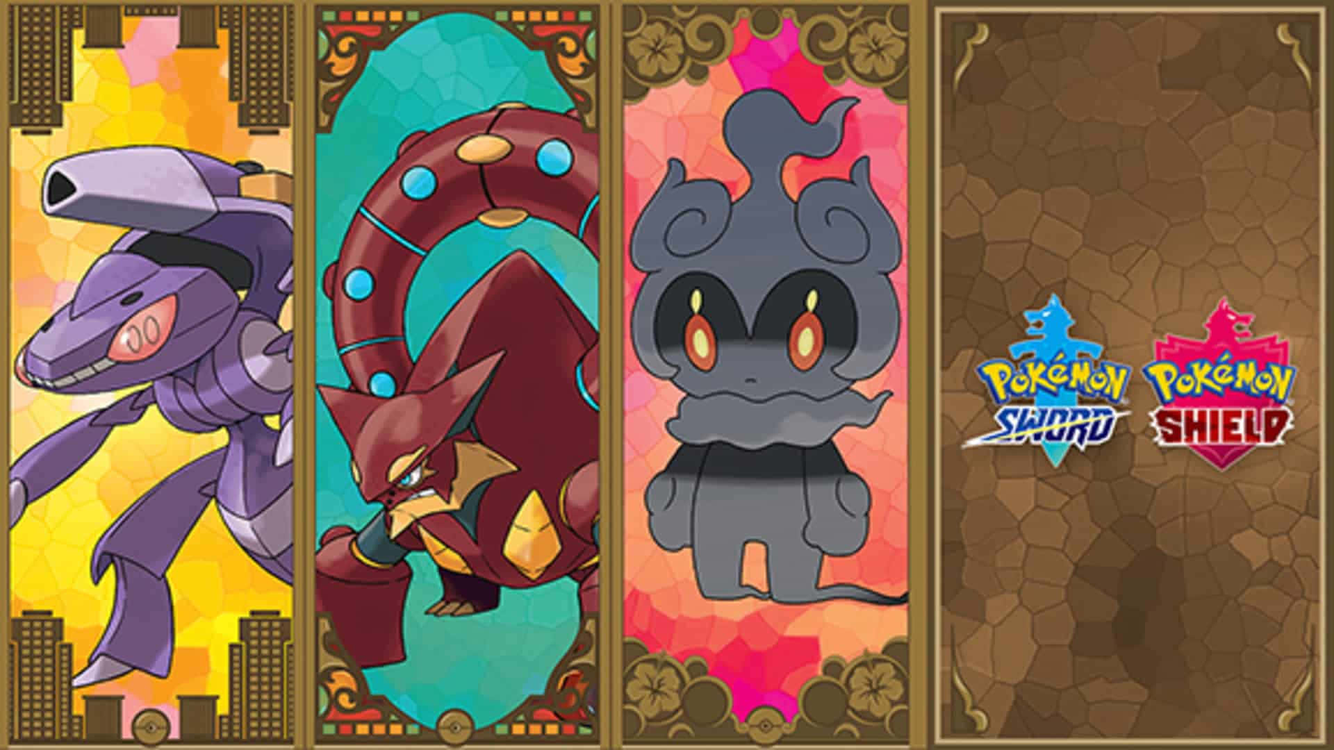 Genesect σε Μάχη με Volcanion και Marshadow Ταπετσαρία