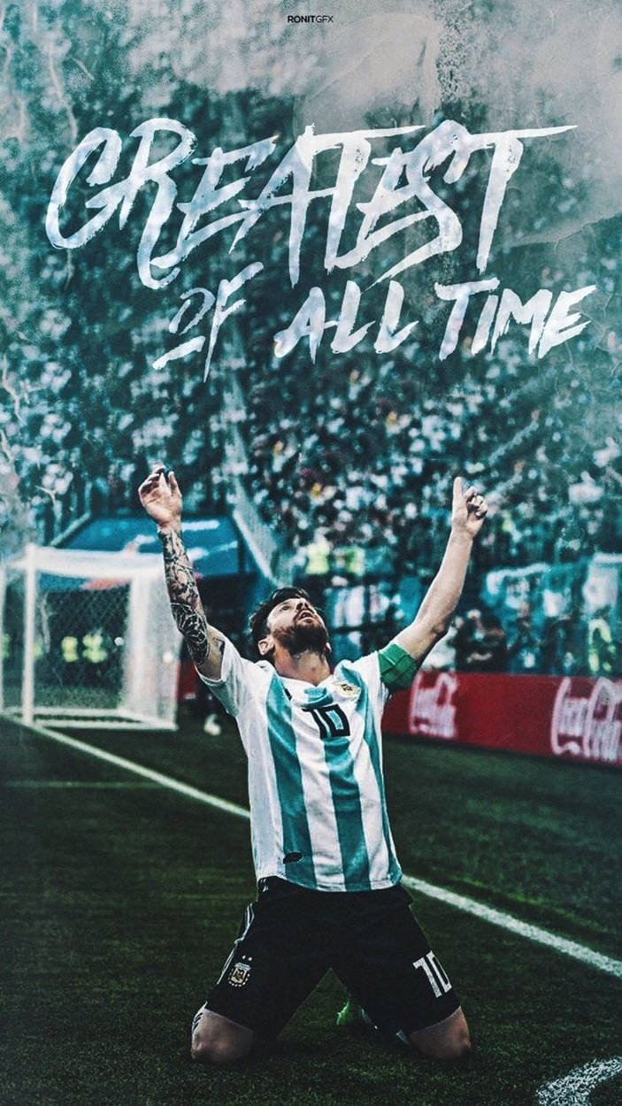 Ποδόσφαιρο GOAT Μέσι Αργεντινή Ταπετσαρία