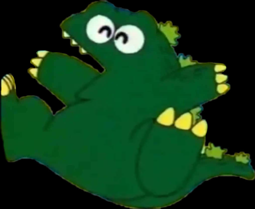 Παρωδία Godzilla σε Στυλ Κινουμένων Σχεδίων Ταπετσαρία