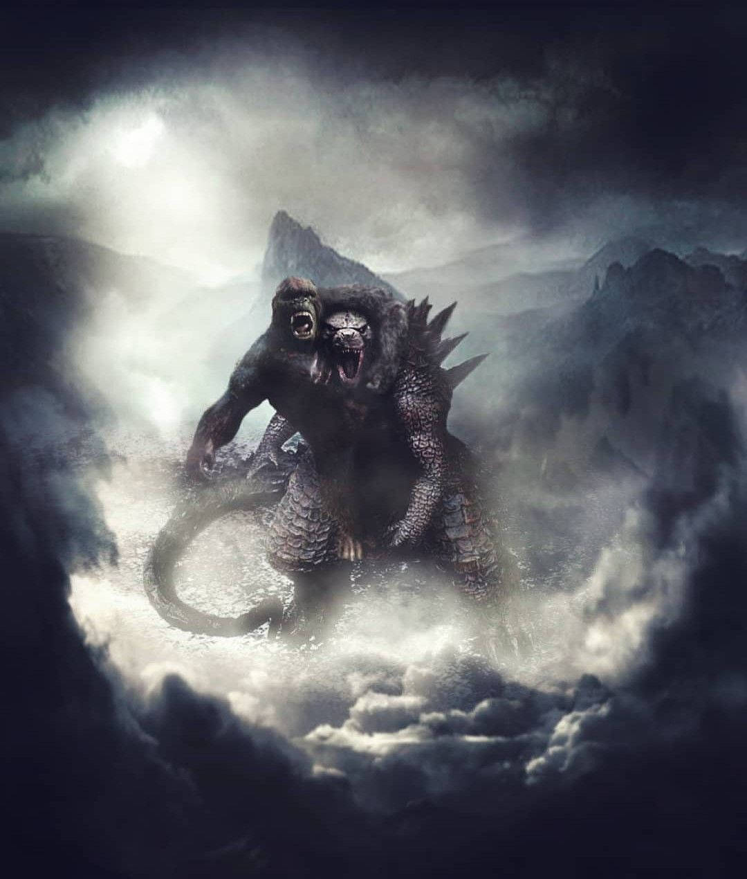 Godzilla & Kong σε μια Επική Μονομαχία Ταπετσαρία