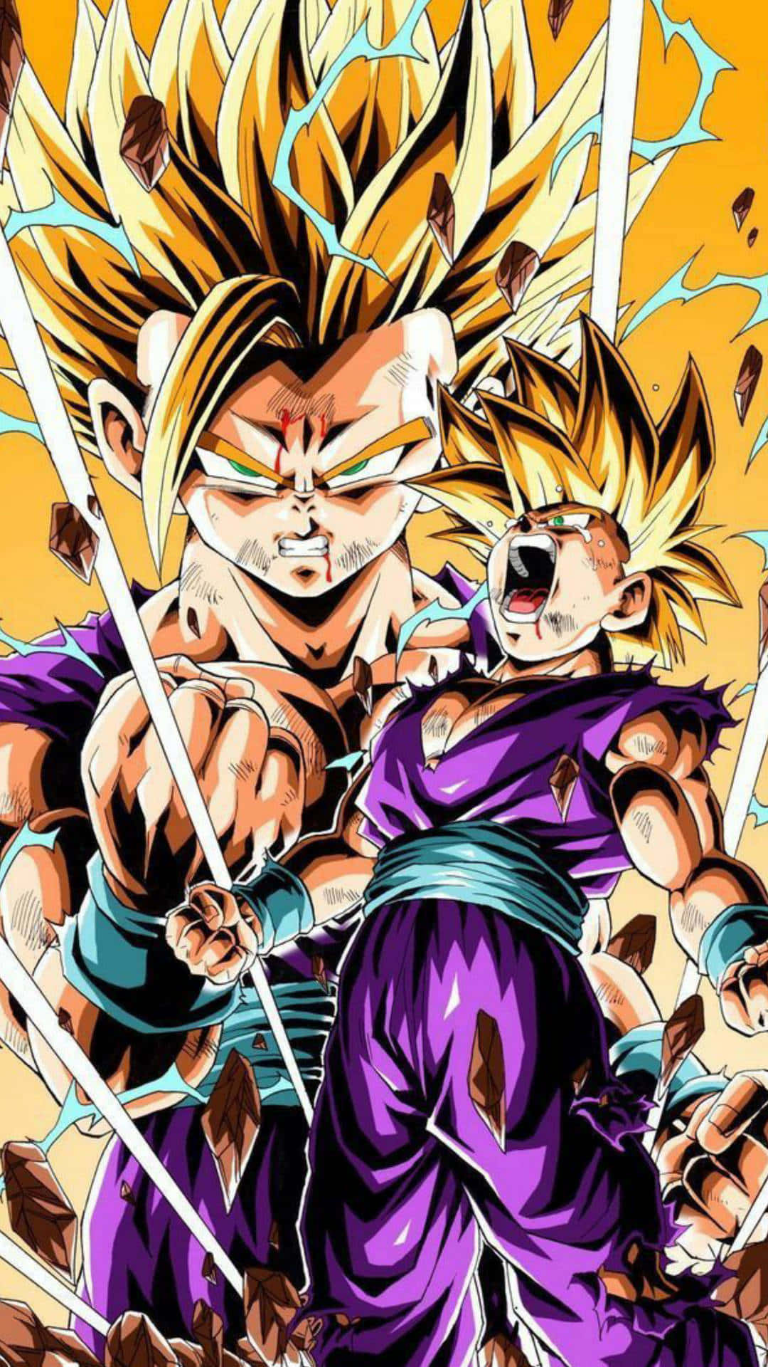 Gohan iPhone Θυμωμένο Ουρλιαχτό Ταπετσαρία