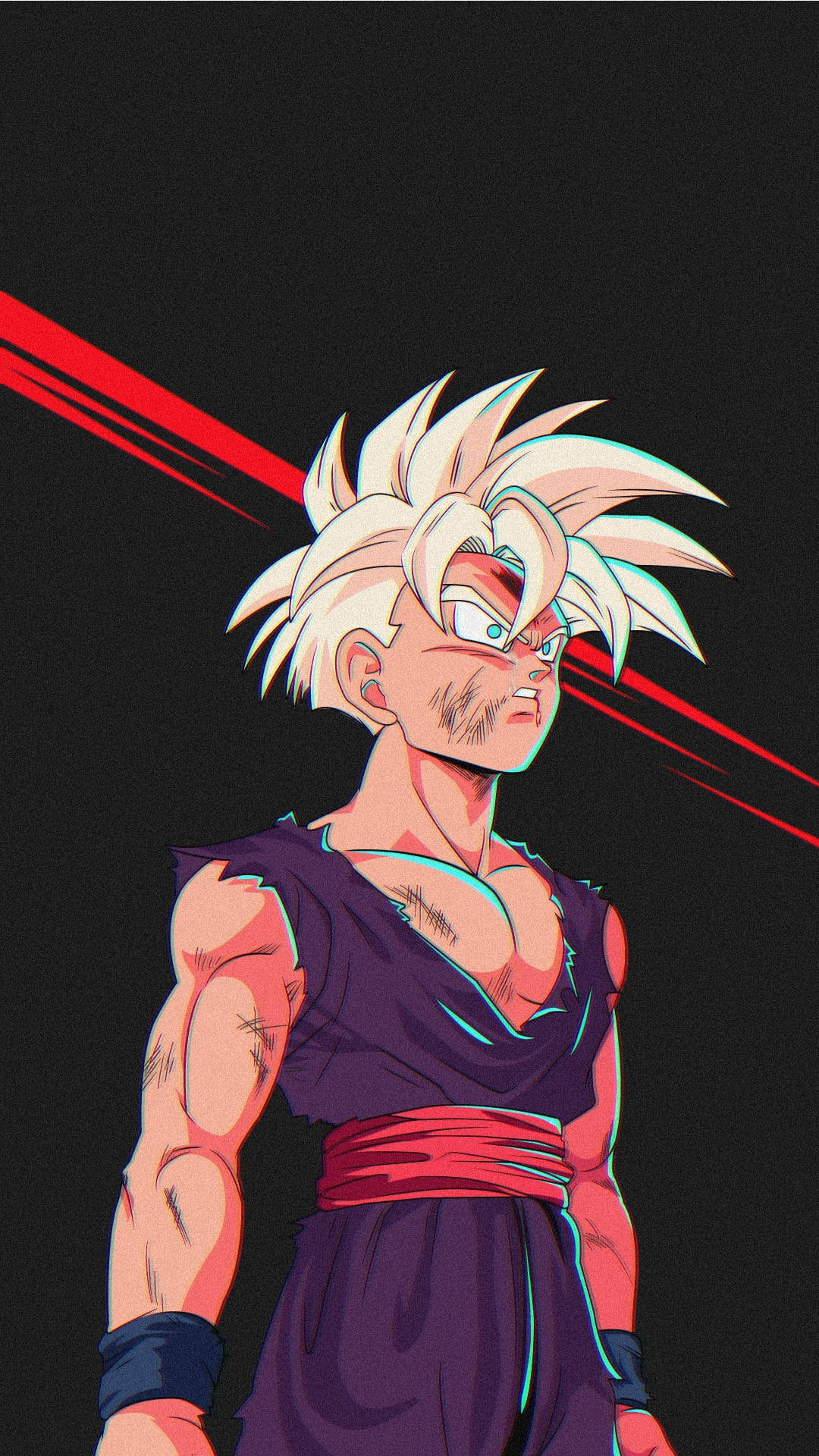 Ερασιτεχνική τέχνη Gohan Super Saiyan 2 Ταπετσαρία