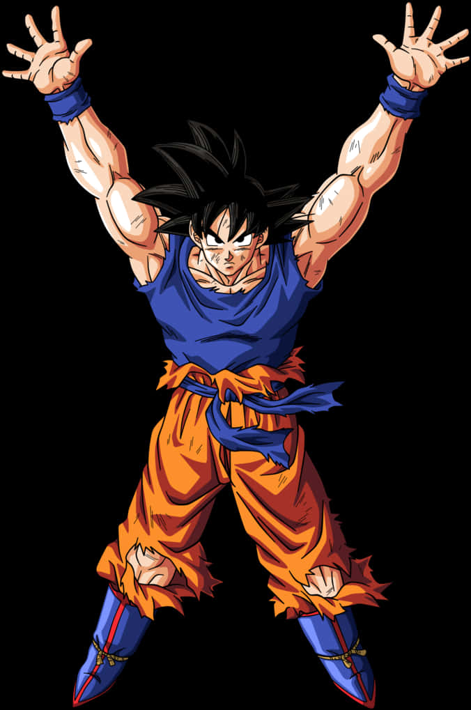Goku σε Στάση Ενδυνάμωσης Ταπετσαρία