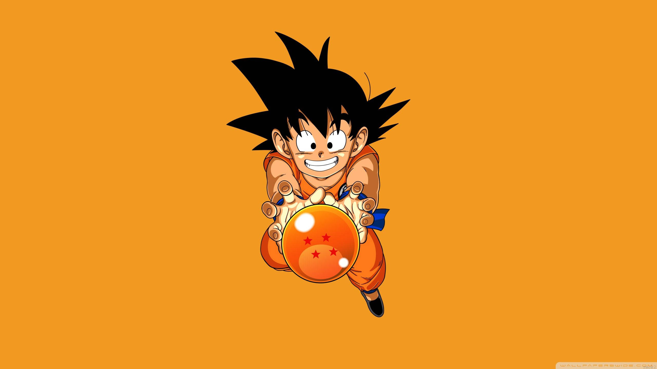 Ο μικρός Goku κρατά περήφανα την μπάλα δράκου με 4 αστέρια Ταπετσαρία