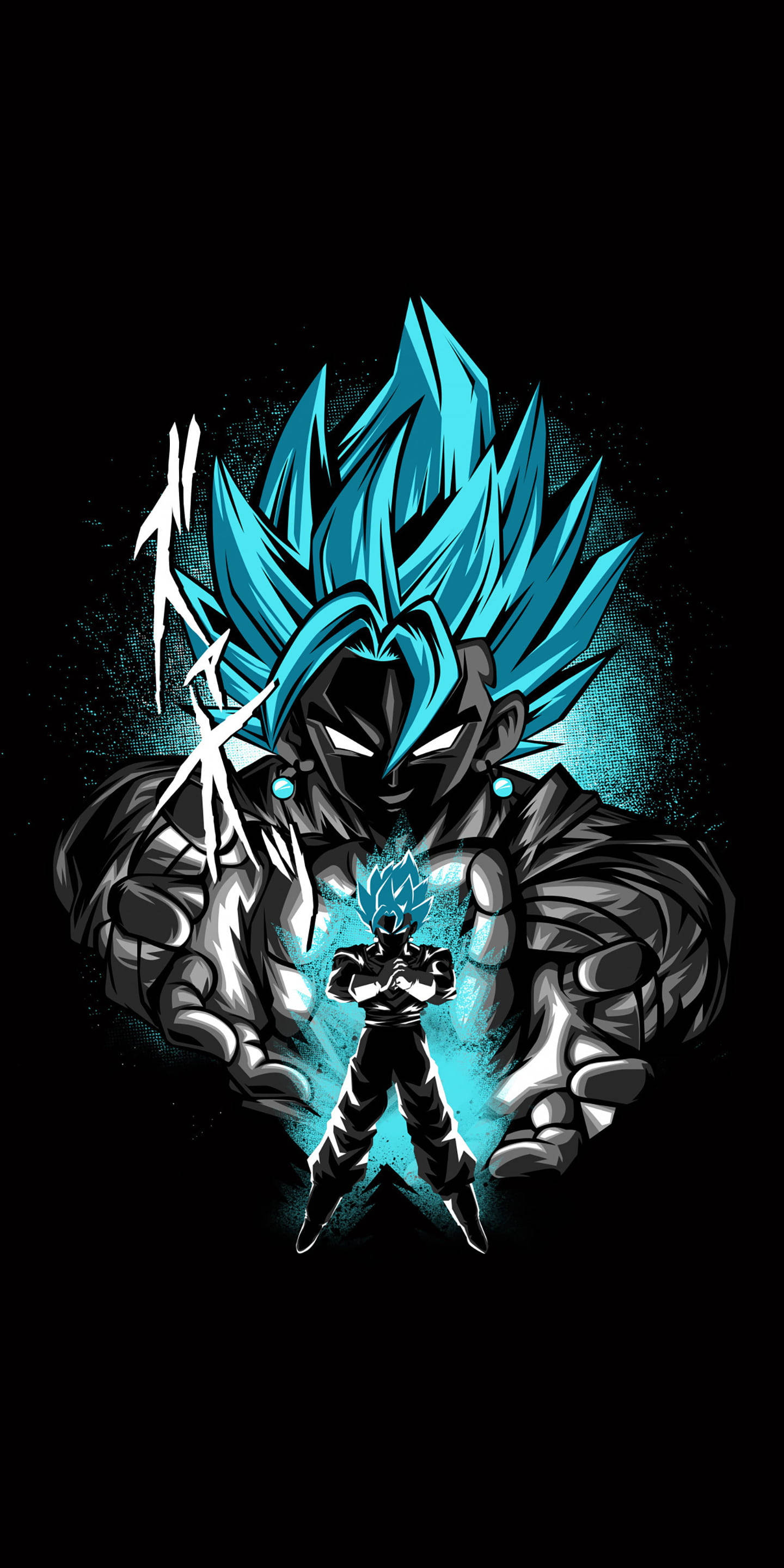 Goku Black PFP Μπλε Αύρα Ταπετσαρία