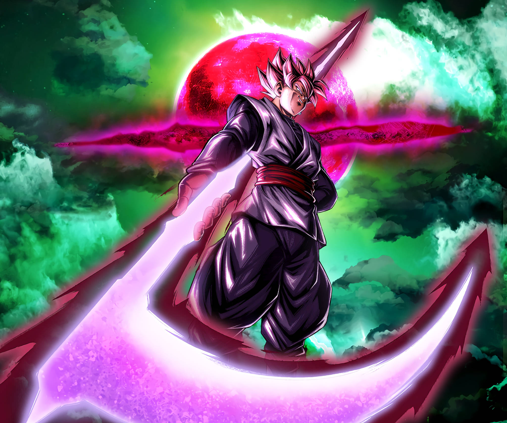 Goku Black με Δρεπάνι για iPhone Ταπετσαρία