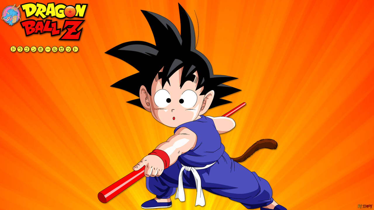 Ο μικρός Goku στον κόσμο του Dragon Ball Z Ταπετσαρία