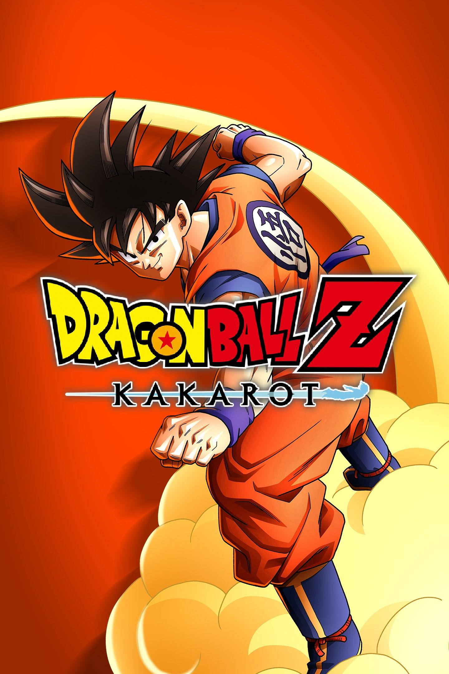 Επίθεση Goku με το λογότυπο Dragon Ball Z Ταπετσαρία