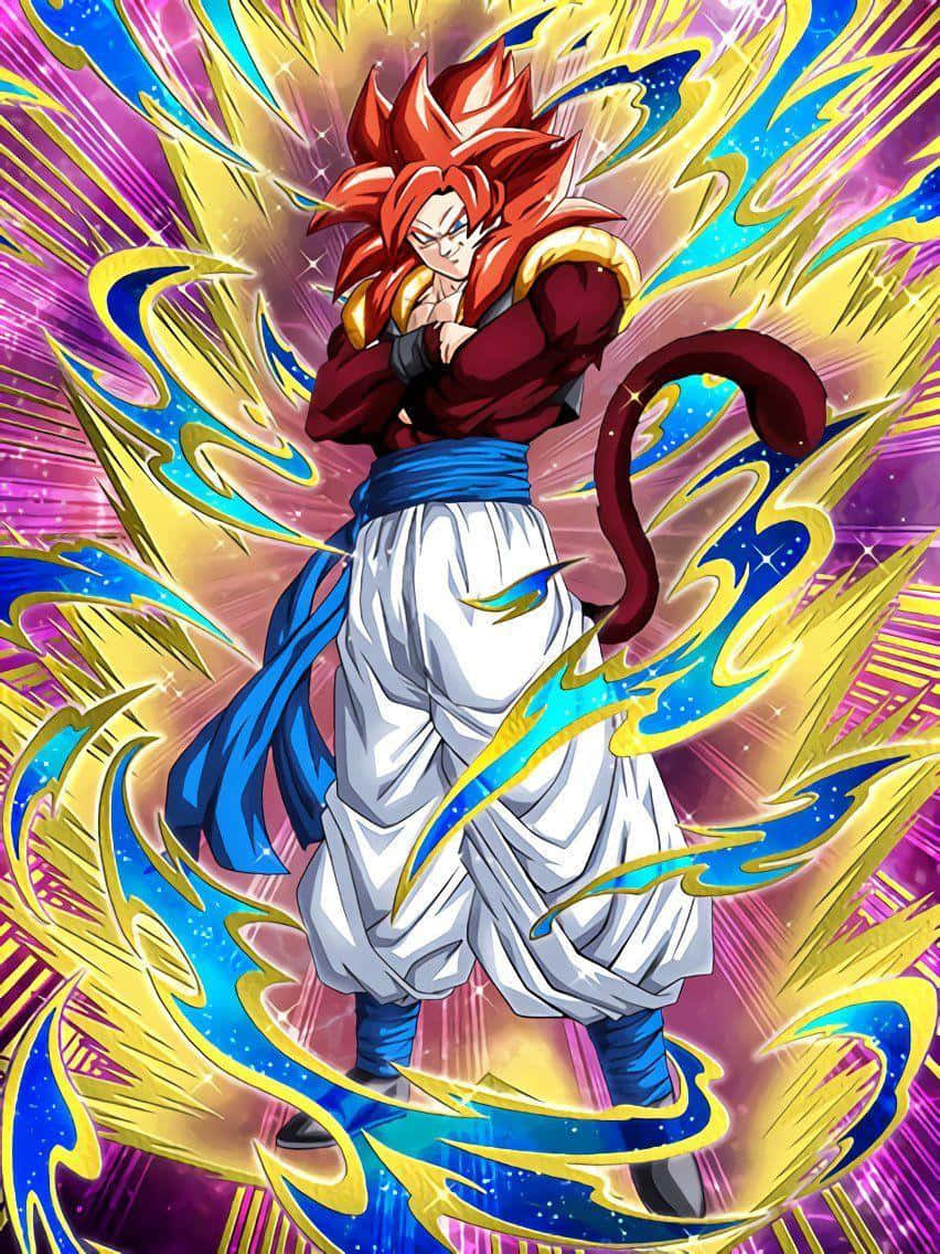 Goku με Σταυρωμένα Χέρια Super Saiyan 4 Ταπετσαρία
