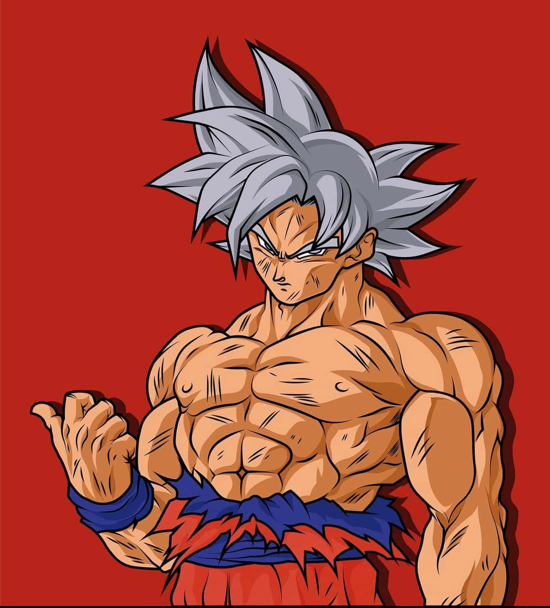 Ο Goku απελευθερώνει τη δύναμη του Ultra Instinct Ταπετσαρία