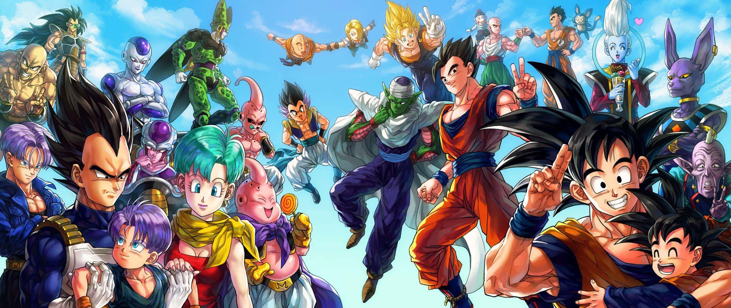 Ενώσου με τον Goku και τους Z Fighters καθώς προστατεύουν το σύμπαν στο Dragon Ball Super! Ταπετσαρία