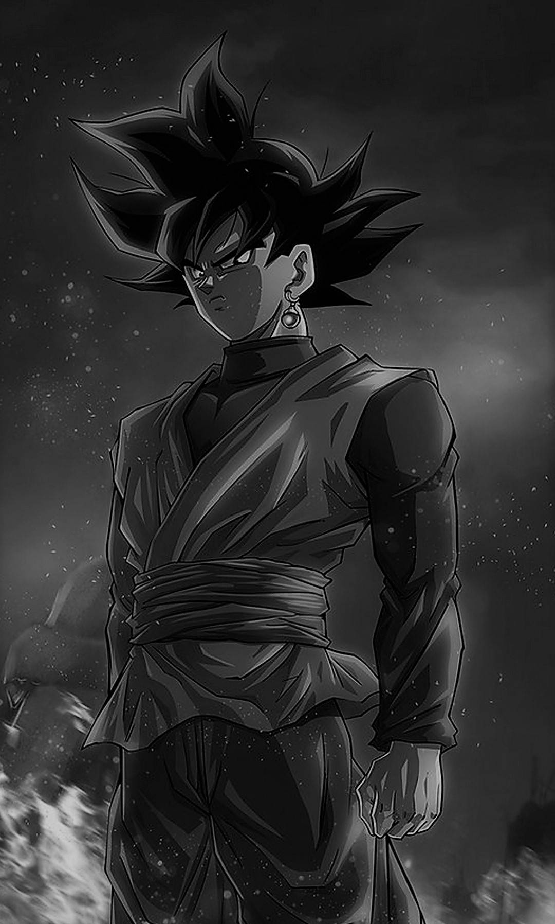 Goku Ασπρόμαυρο HD Ταπετσαρία