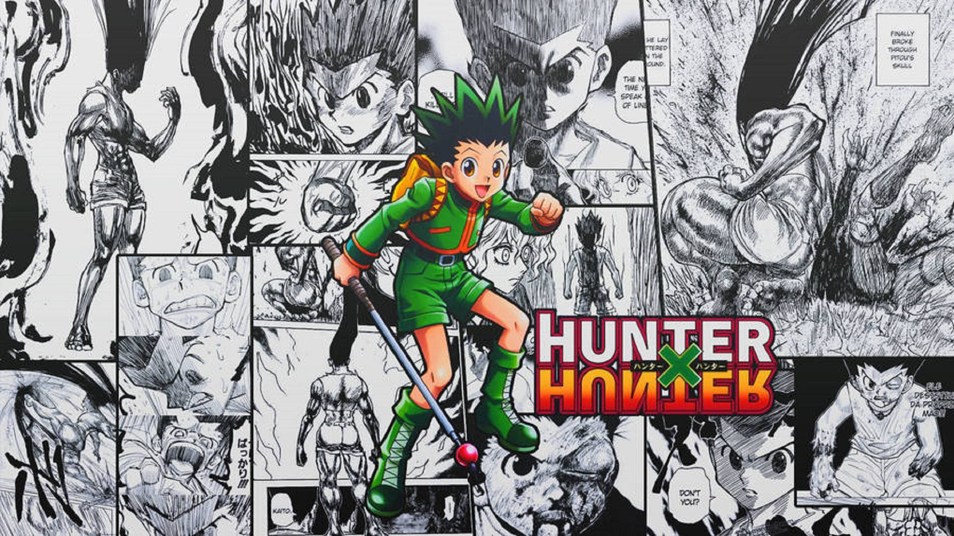 Gon Freecss Σελίδα Manga Ταπετσαρία