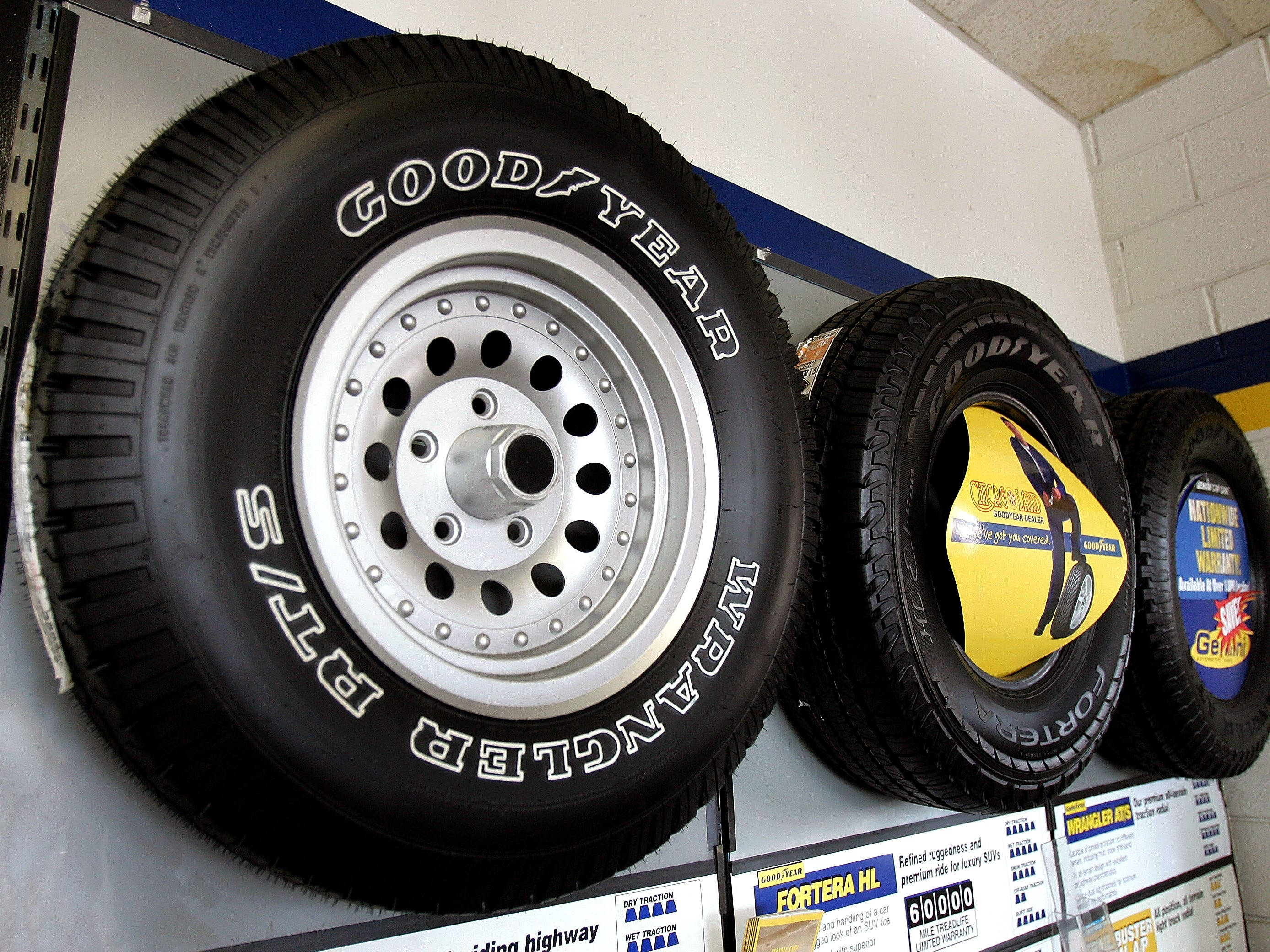 Κρεμαστή Προβολή Ελαστικών Goodyear Ταπετσαρία