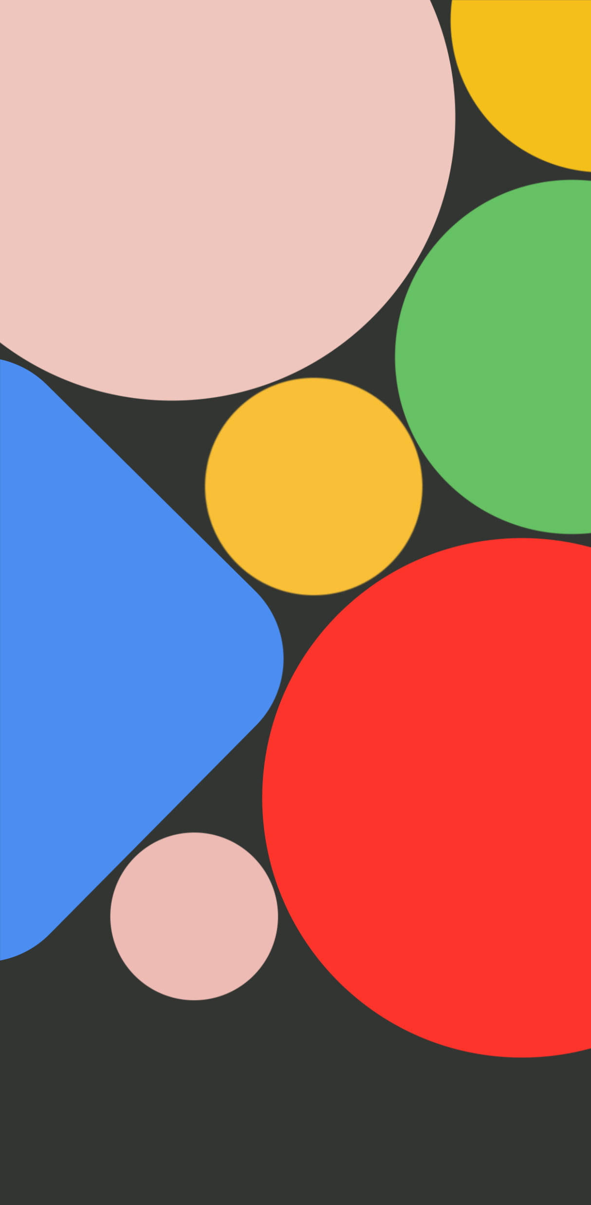 Πολύχρωμα Σχήματα Φόντο Google Pixel 4 Ταπετσαρία