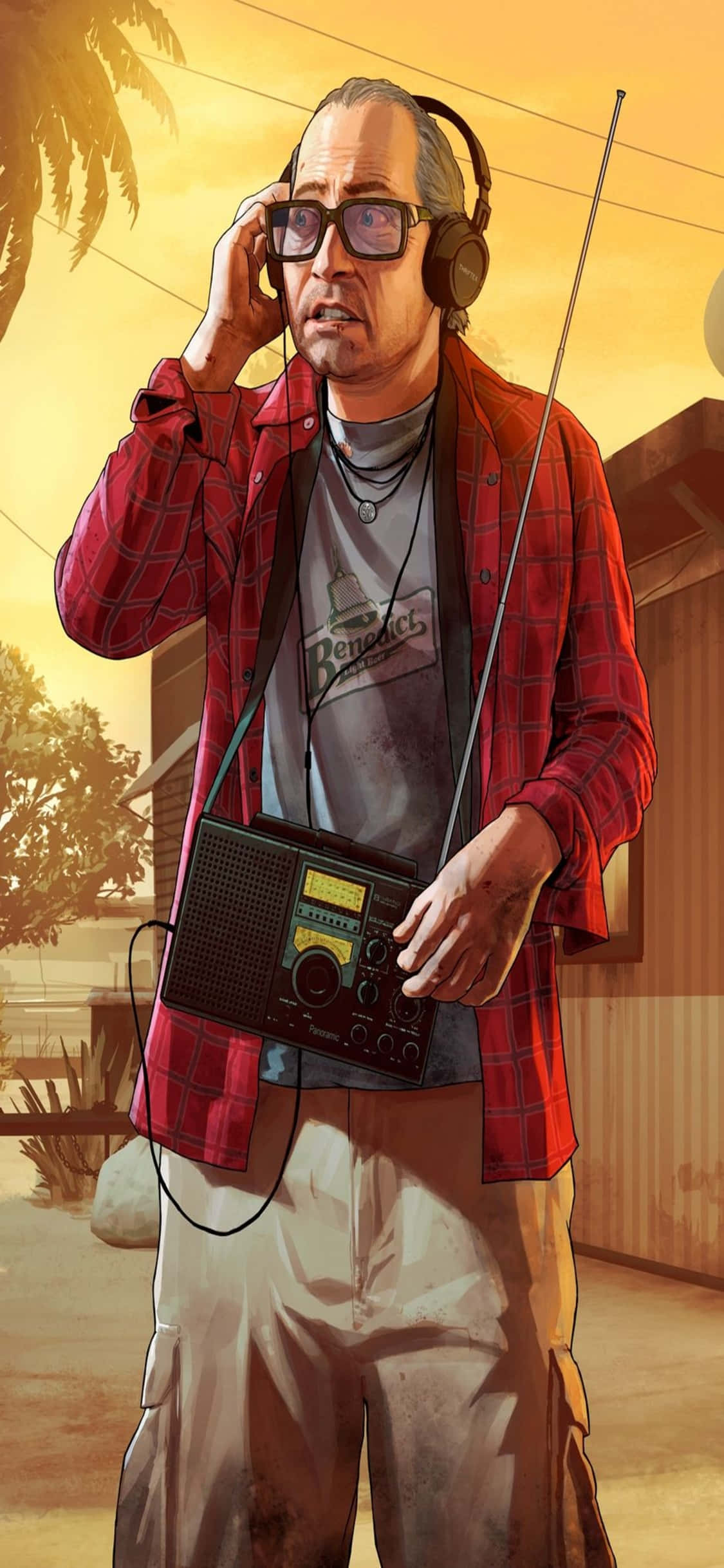 Φόντο Grand Theft Auto V για iPhone X με τον Ron Jakowski Ταπετσαρία