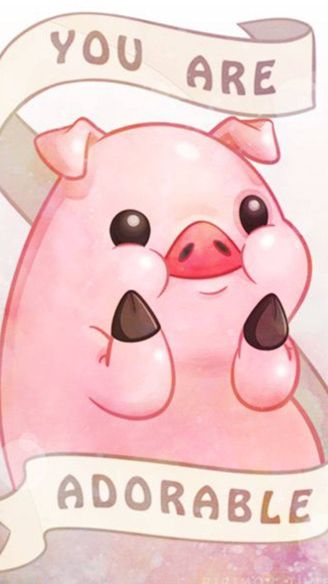 Gravity Falls Waddles Cartoon Τηλέφωνο Ταπετσαρία