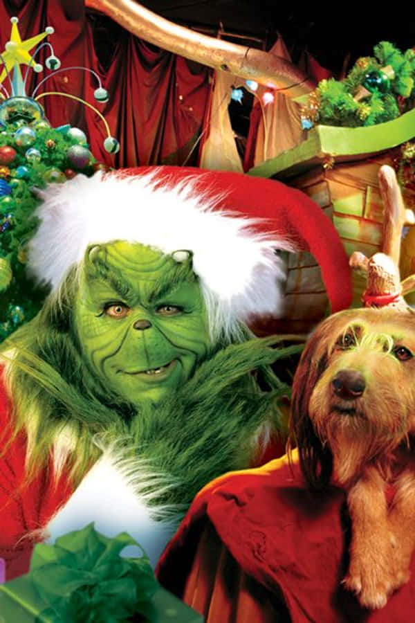 Grinch Χριστούγεννα iPhone Σκύλος Ταπετσαρία
