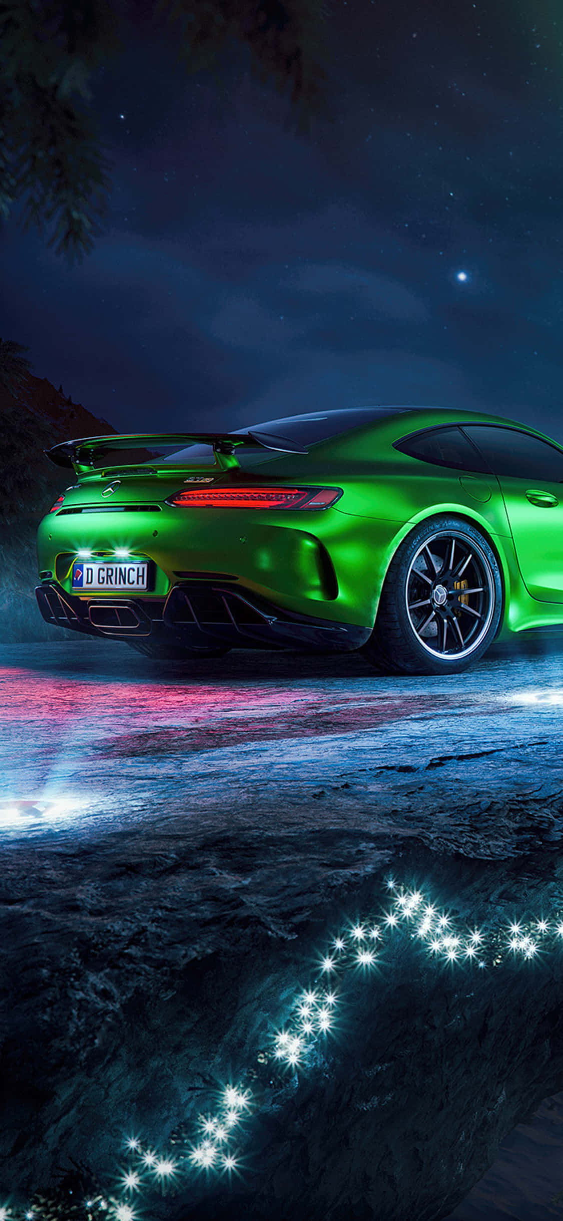 Πράσινο GT R Φόντο iPhone Xs Mercedes Amg Ταπετσαρία