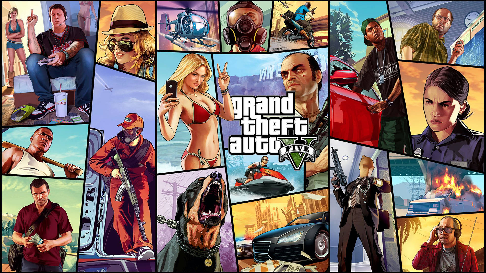 GTA 5 2560x1440 Συλλογή Πλακιδίων — Gta Ταπετσαρία
