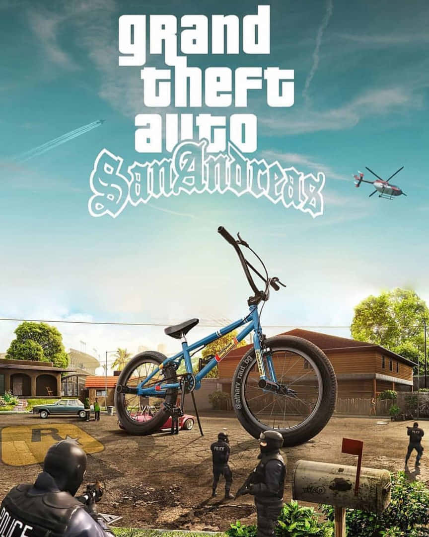 Φόντο GTA Grand Theft Auto San Andreas Μεγάλο BMX Ποδήλατο Ταπετσαρία