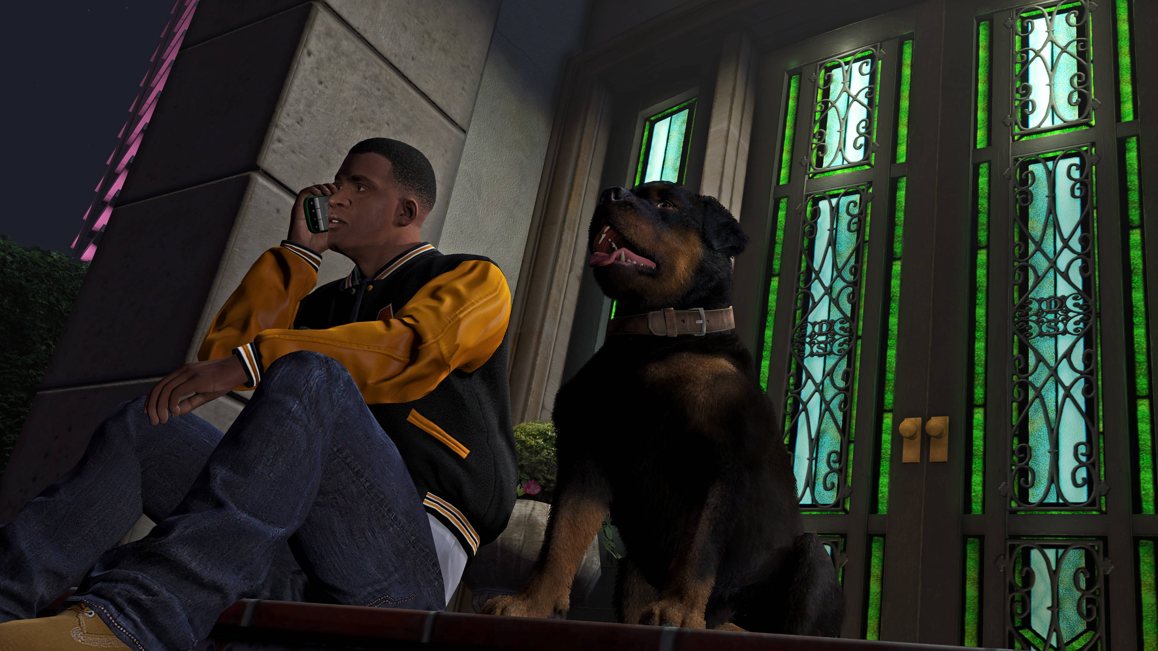 Άνδρας και σκύλος στο GTA Ταπετσαρία