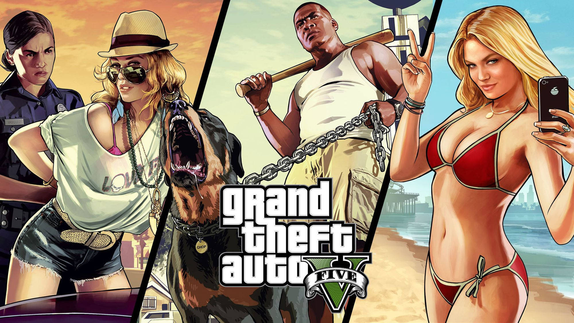 Δροσερή Αφίσα Πάνελ GTA Ταπετσαρία
