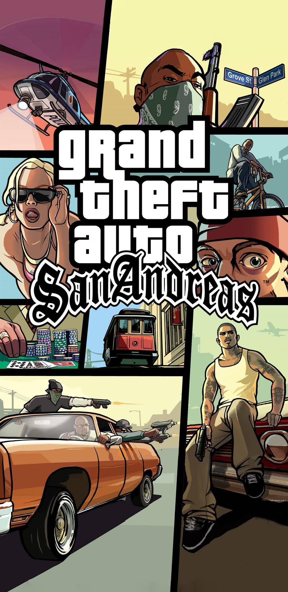 GTA SA 4K Δράση Παιχνιδιού — Anime 4K GIF Ταπετσαρία