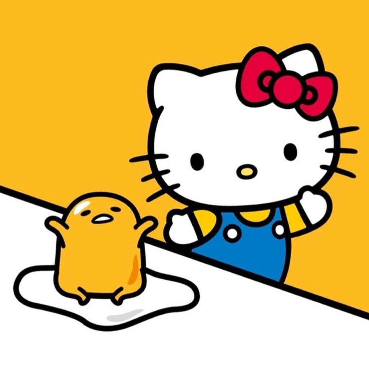 Gudetama και Hello Kitty PFP Ταπετσαρία