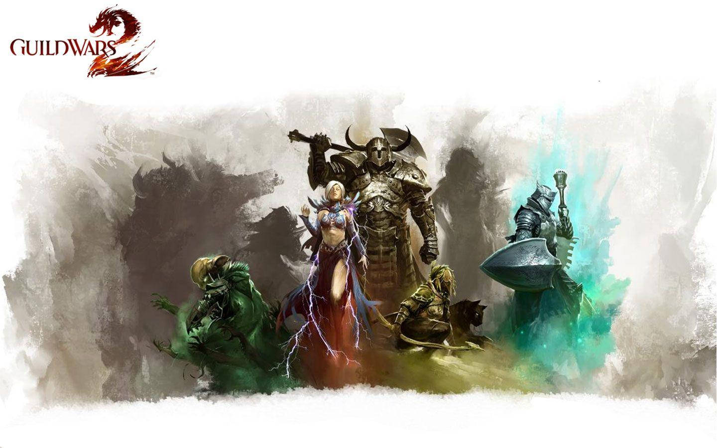 Guild Wars 2 Γκρι Αφηρημένο Ταπετσαρία