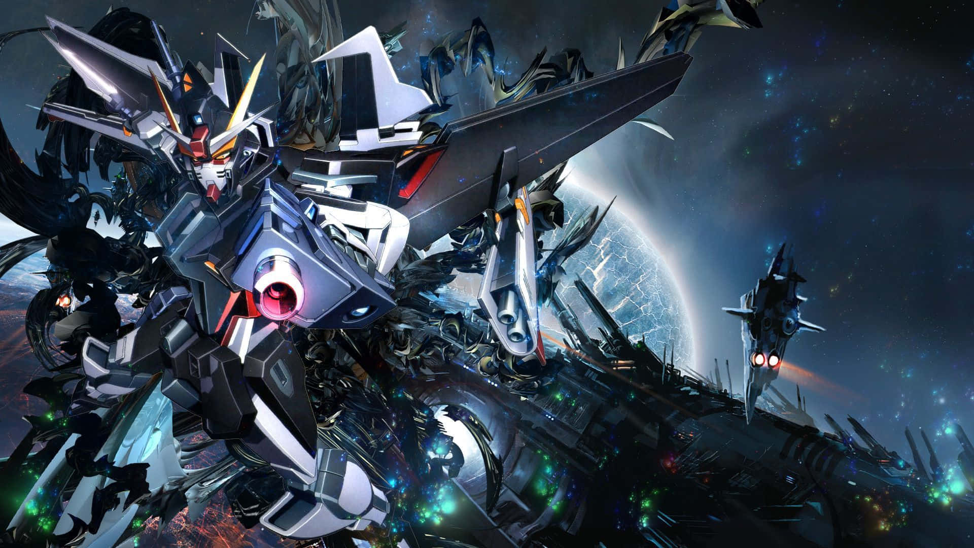Μπλε Gundam Επιφάνεια Εργασίας Ταπετσαρία