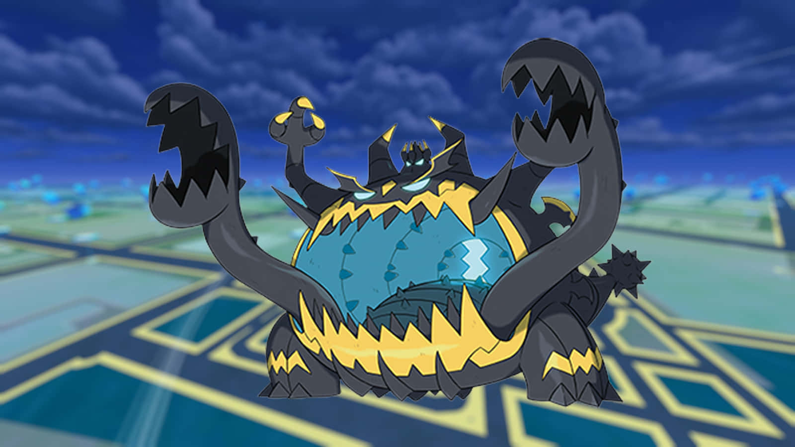 Guzzlord Pokemon Go Νυχτερινός Ουρανός Ταπετσαρία