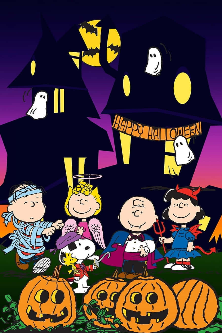 Εικόνες Halloween του Τσάρλι Μπράουν Ταπετσαρία
