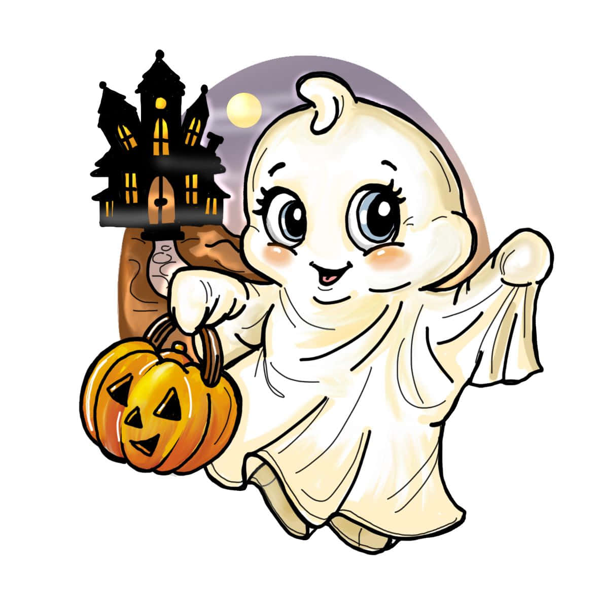 Γιορτάστε το Halloween με αξιολάτρευτα κινούμενα τέρατα Ταπετσαρία