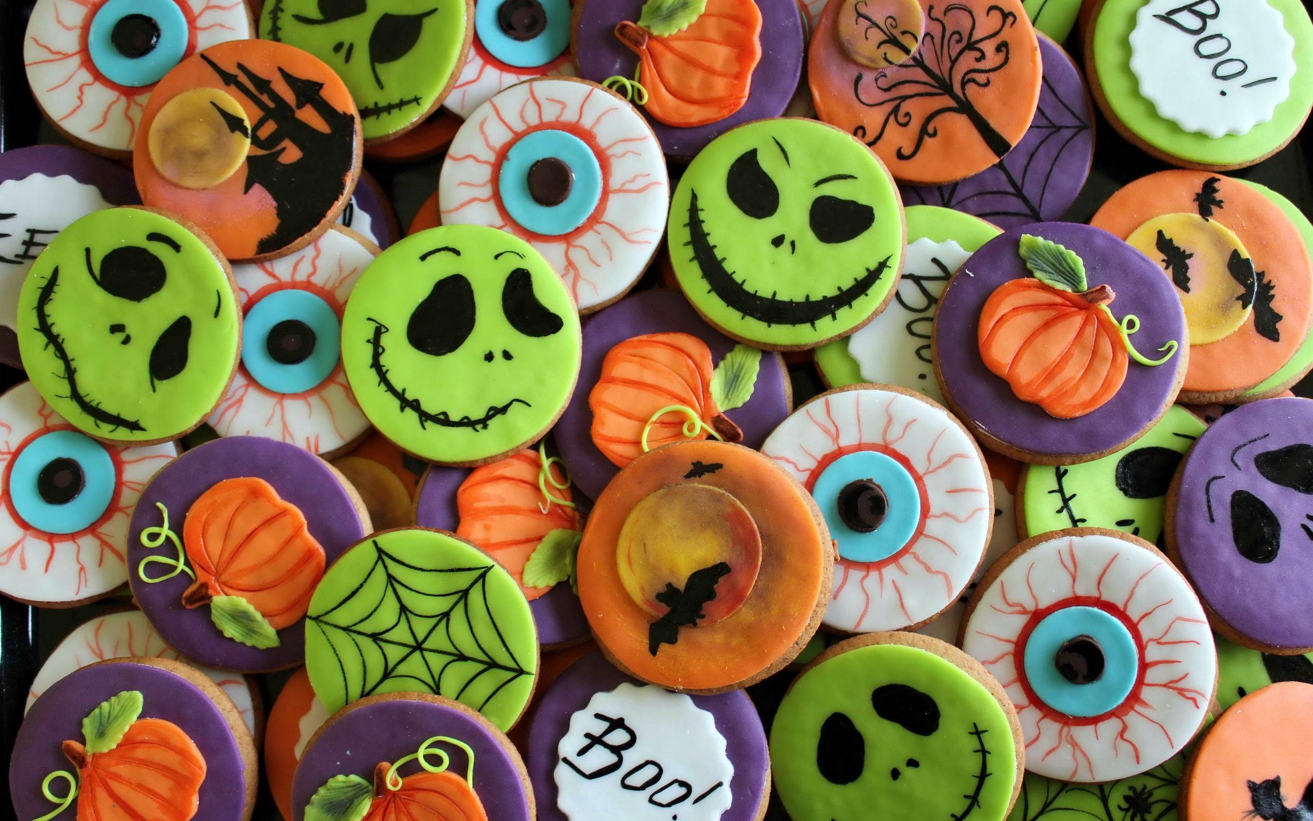 Μπισκότα για ένα Τρομακτικά Γλυκό Halloween! Ταπετσαρία