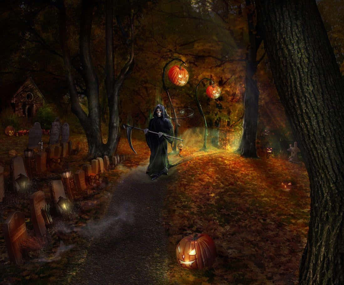 Τρομακτικές εικόνες Halloween Ταπετσαρία