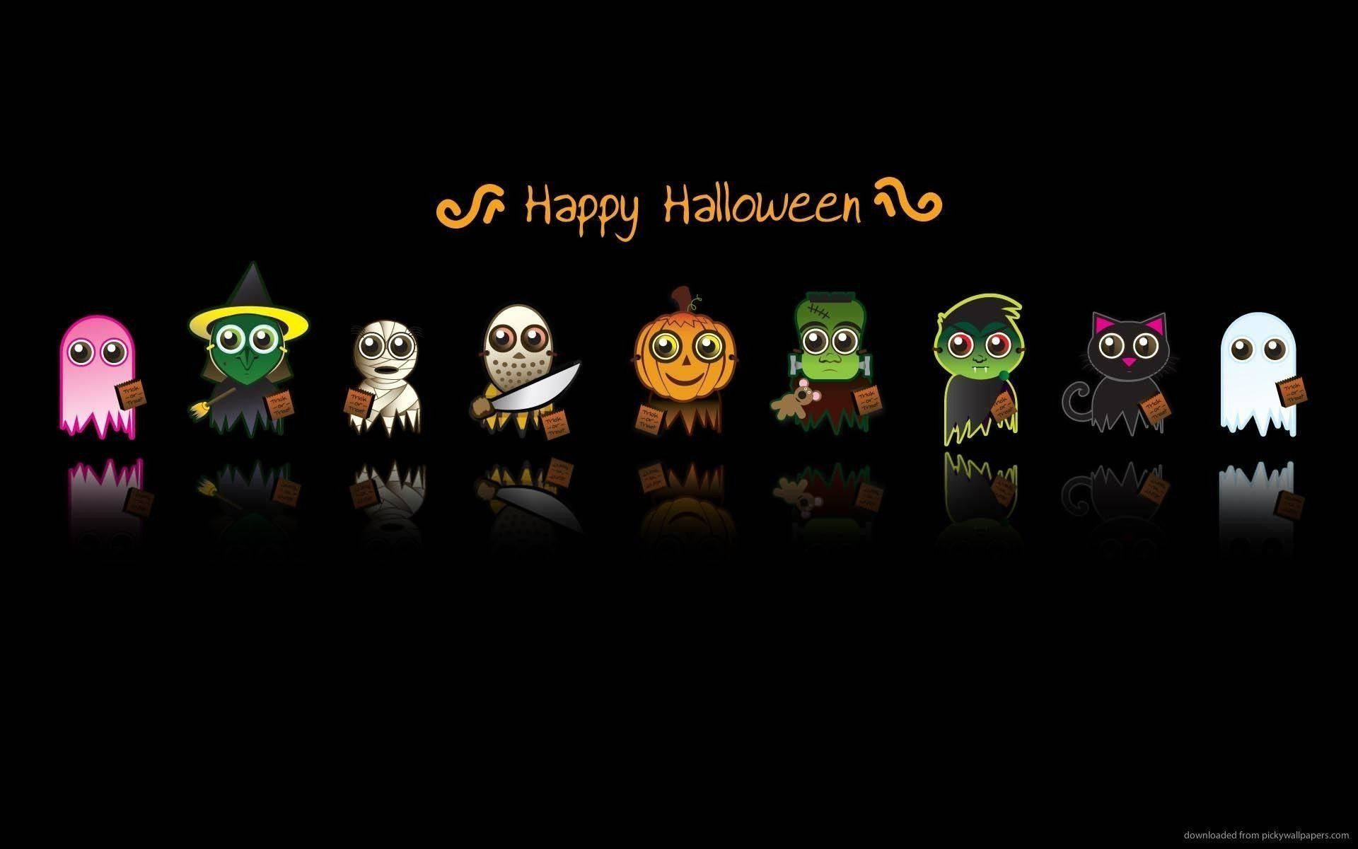 Χαριτωμένα Δημοφιλή Σύμβολα Halloween με Αισθητική Ταπετσαρία