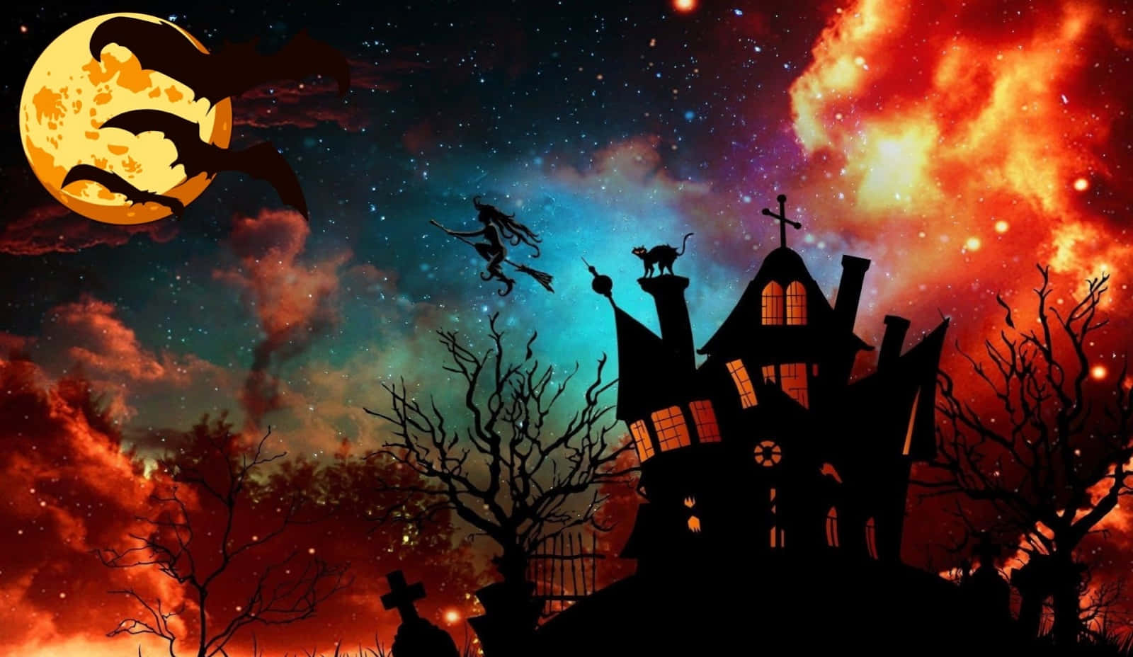 Τρομακτικές εικόνες Halloween Ταπετσαρία