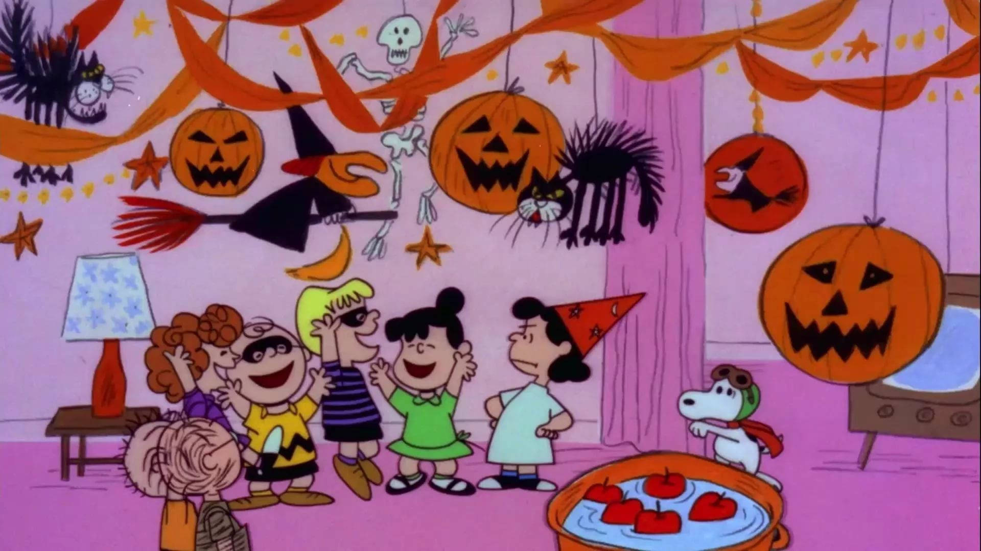 Χαριτωμένο Αισθητικό Πάρτυ Halloween με τα Peanuts Ταπετσαρία