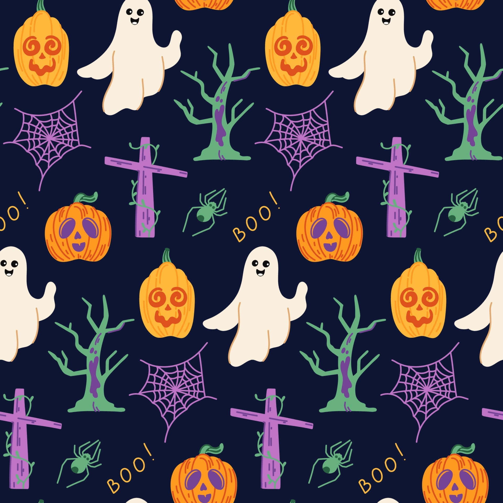 Χαριτωμένο Φόντο Halloween Ταπετσαρία