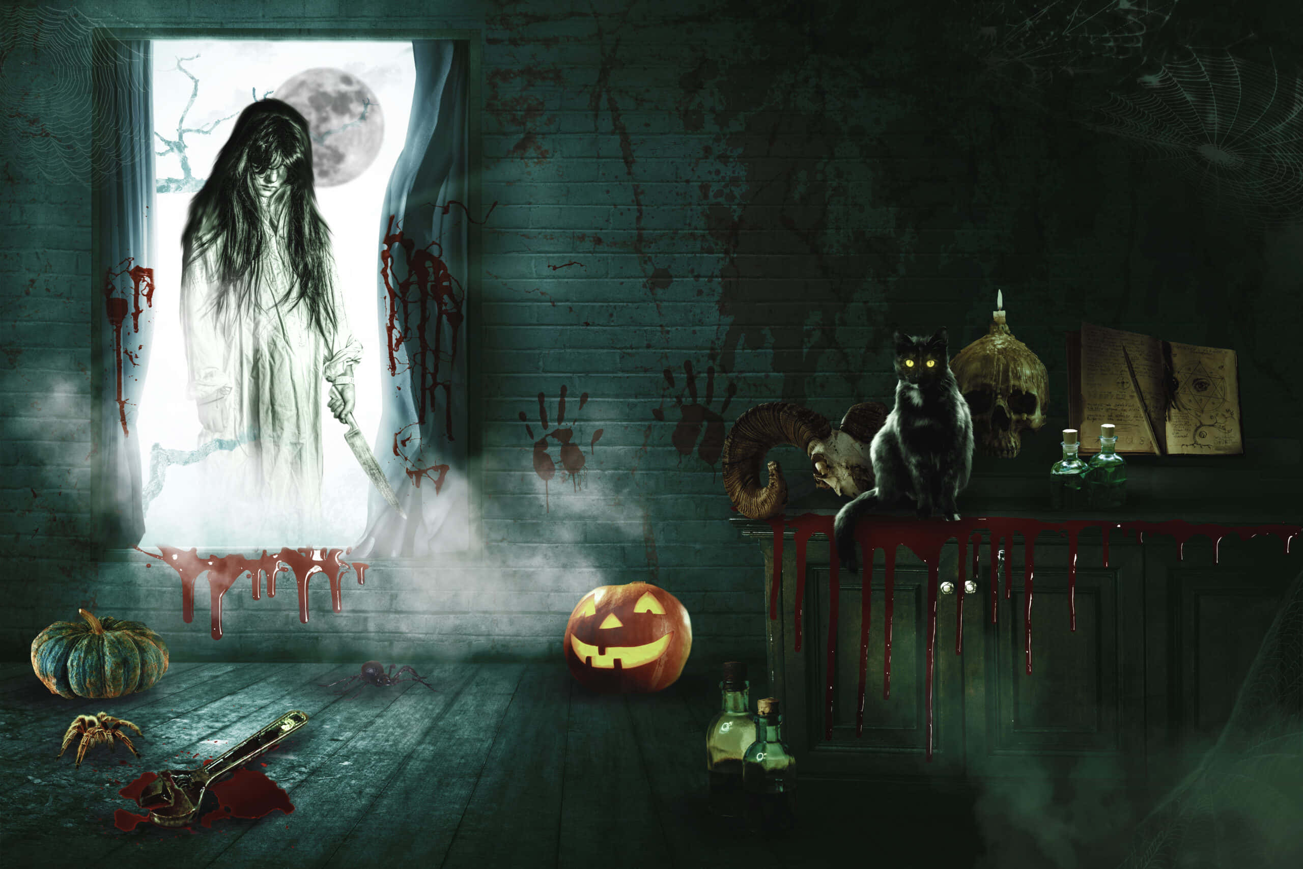 Τρομακτικό Φόντο Halloween Ταπετσαρία